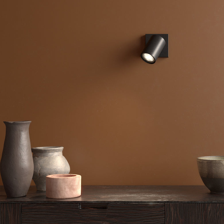 Ascoli Single Spot Light, Adjustable, Bronze, GU10, IP20