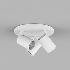 Ascoli Round Spot Light, Adjustable, White, GU10, IP20