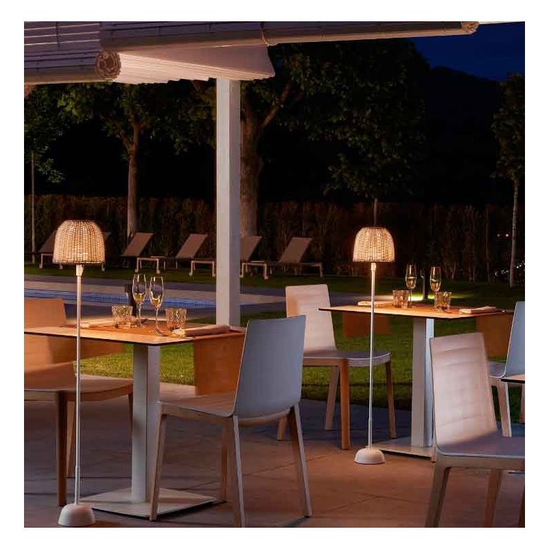 Atticus Floor, Brown, LED, 8.4W, Plugs In, IP54