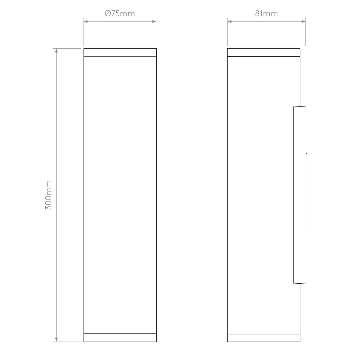 Ava Wall, Solid Brass, 2 Beams, GU10, IP44