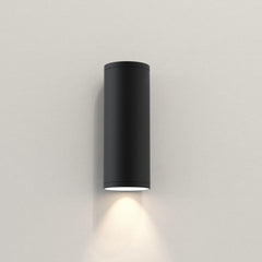 Ava Wall, Textured Black, 1 Beam, GU10, IP44