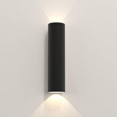 Ava Wall, Textured Black, 2 Beams, GU10, IP44