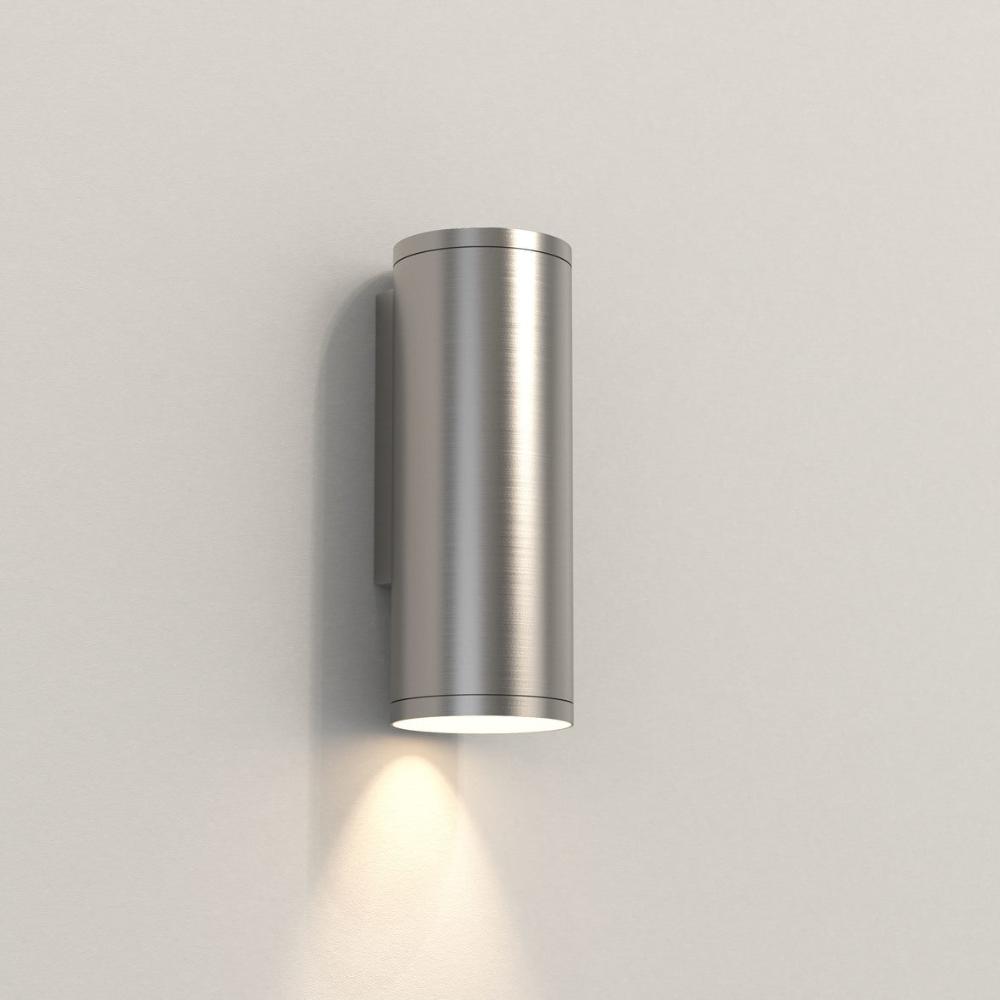Ava Wall, Brushed Stainless Steel, 1 Beam, GU10, IP44