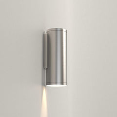 Ava Wall, Brushed Stainless Steel, 1 Beam, GU10, IP44