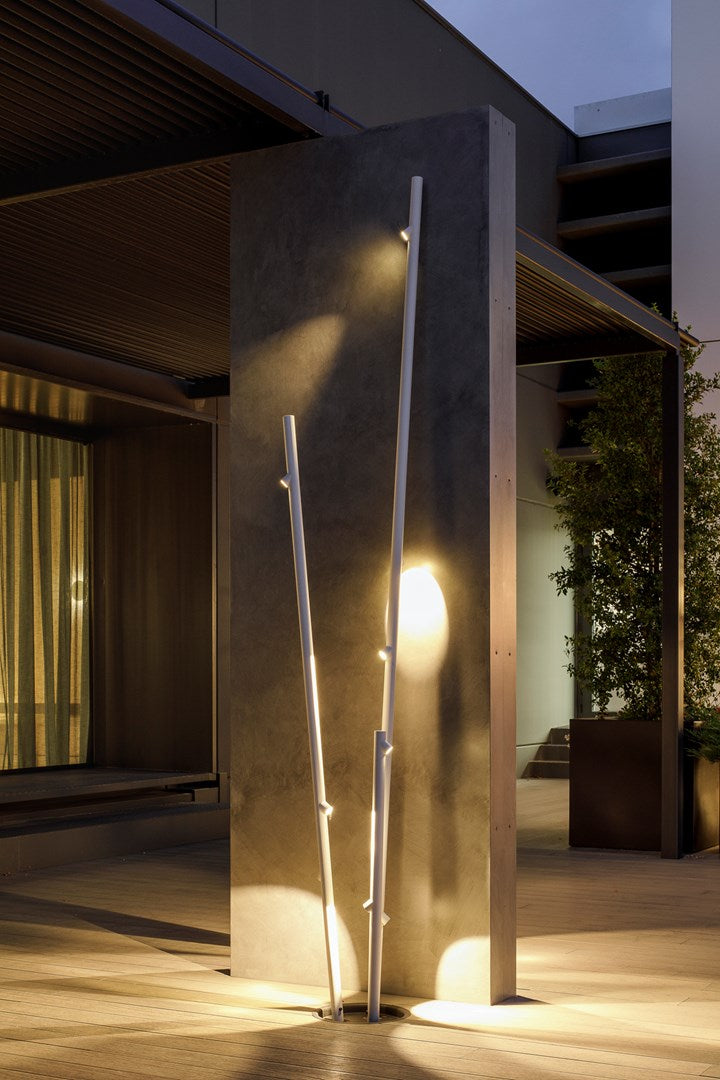 Bamboo Floor, 5 Beam, Oxide, LED, 10.5W, On/Off, IP66