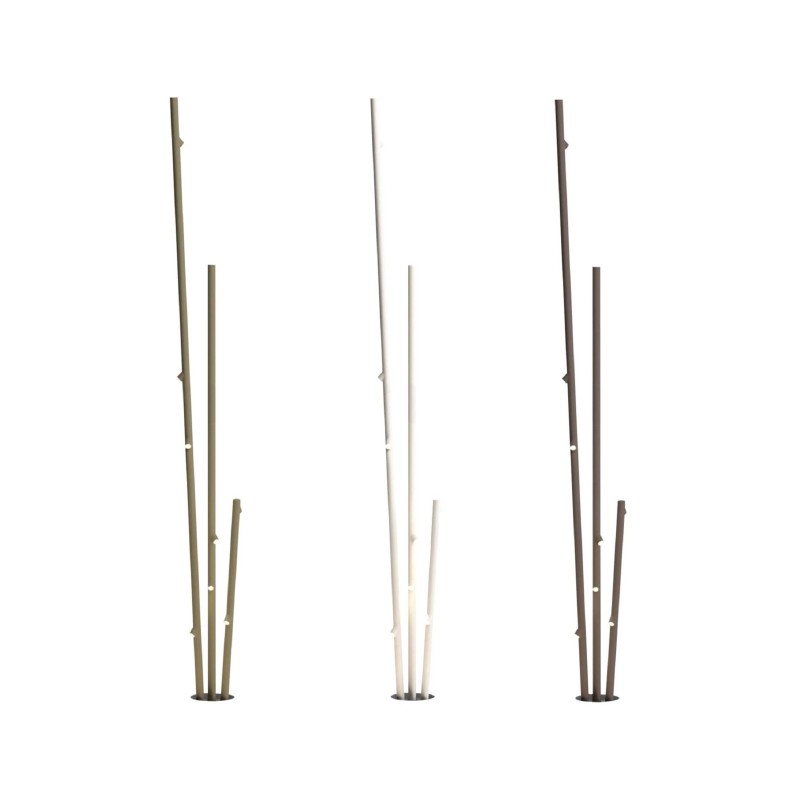 Bamboo Floor, 9 Beam, Oxide, LED, 18.9W, On/Off, IP66