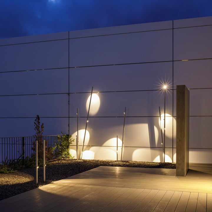 Bamboo Floor, 9 Beam, Oxide, LED, 18.9W, On/Off, IP66