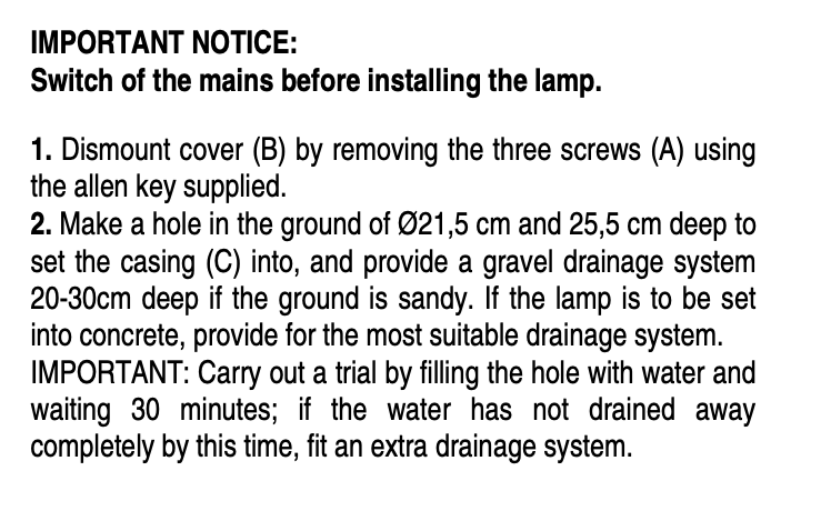 Bamboo Floor, 1 Beam, Oxide, LED, 2.1W, On/Off, IP66