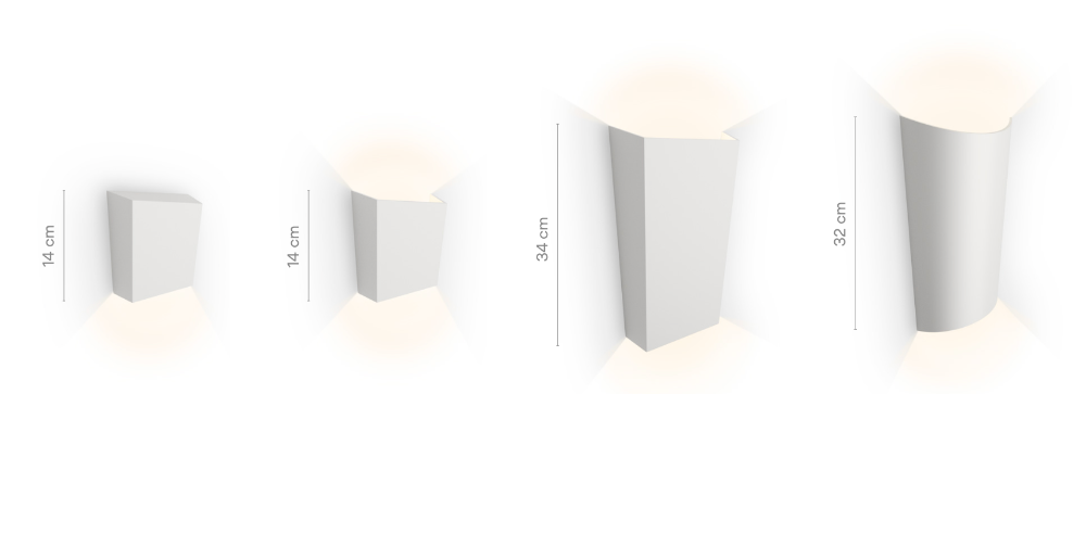 Break Plus Wall, 2 Beam, Curved, Black, LED, 8W, IP65