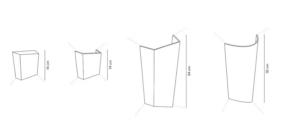 Break Plus Wall, 2 Beam, Large, Beige, LED, 8W, IP65