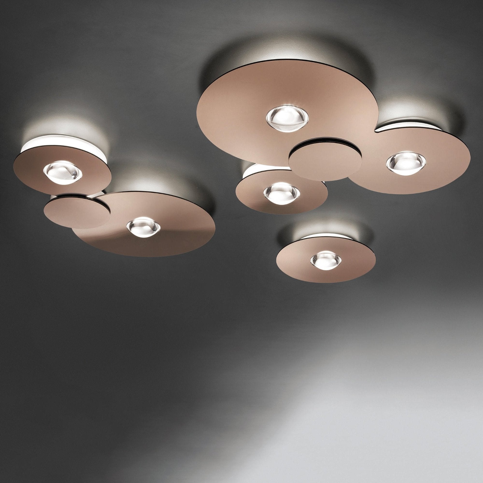 Bugia Ceiling, Triple, Glossy Bronze, LED, Triac Dim, IP20