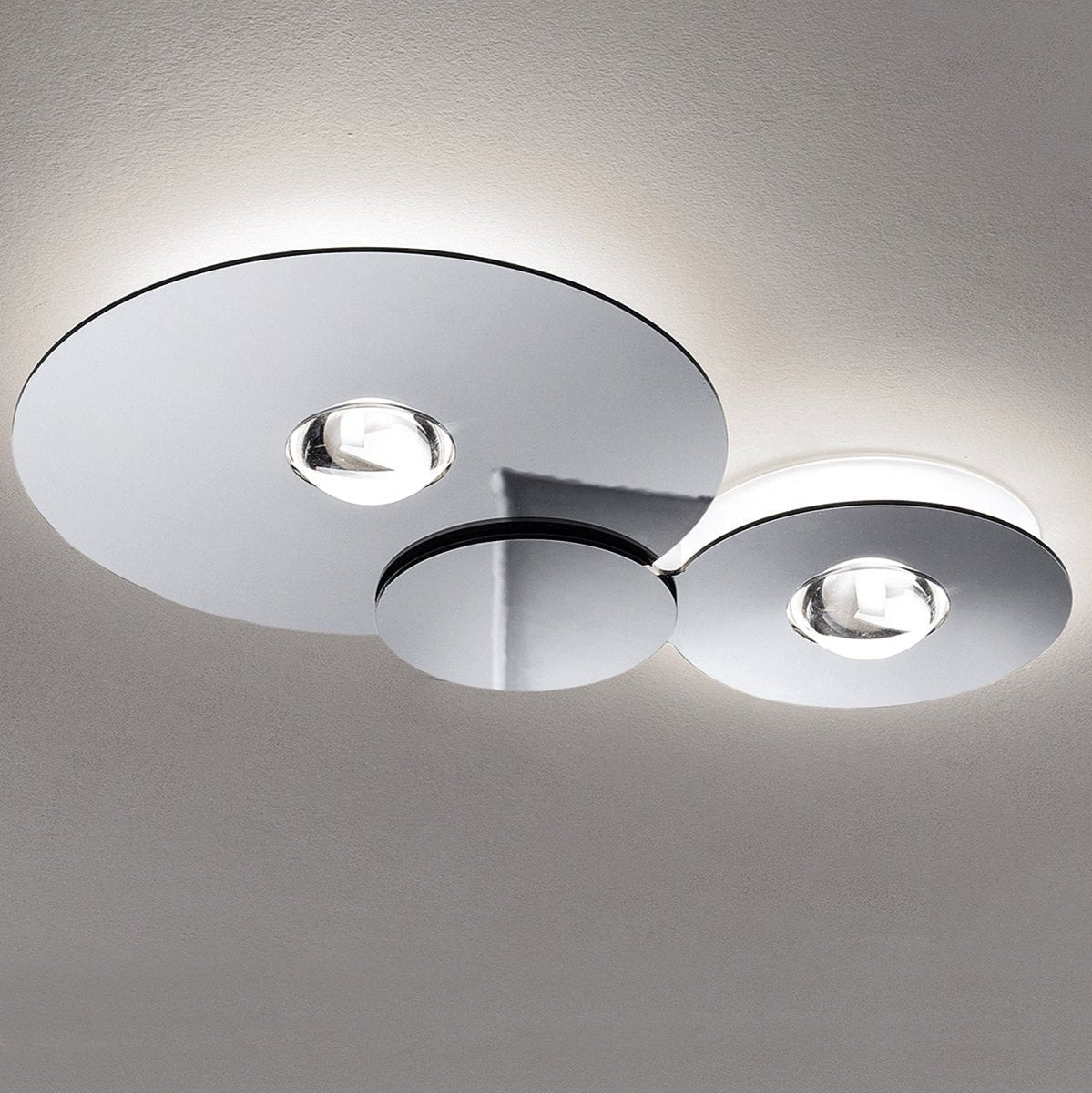 Bugia Ceiling, Double, Glossy Black, LED, Triac Dim, IP20