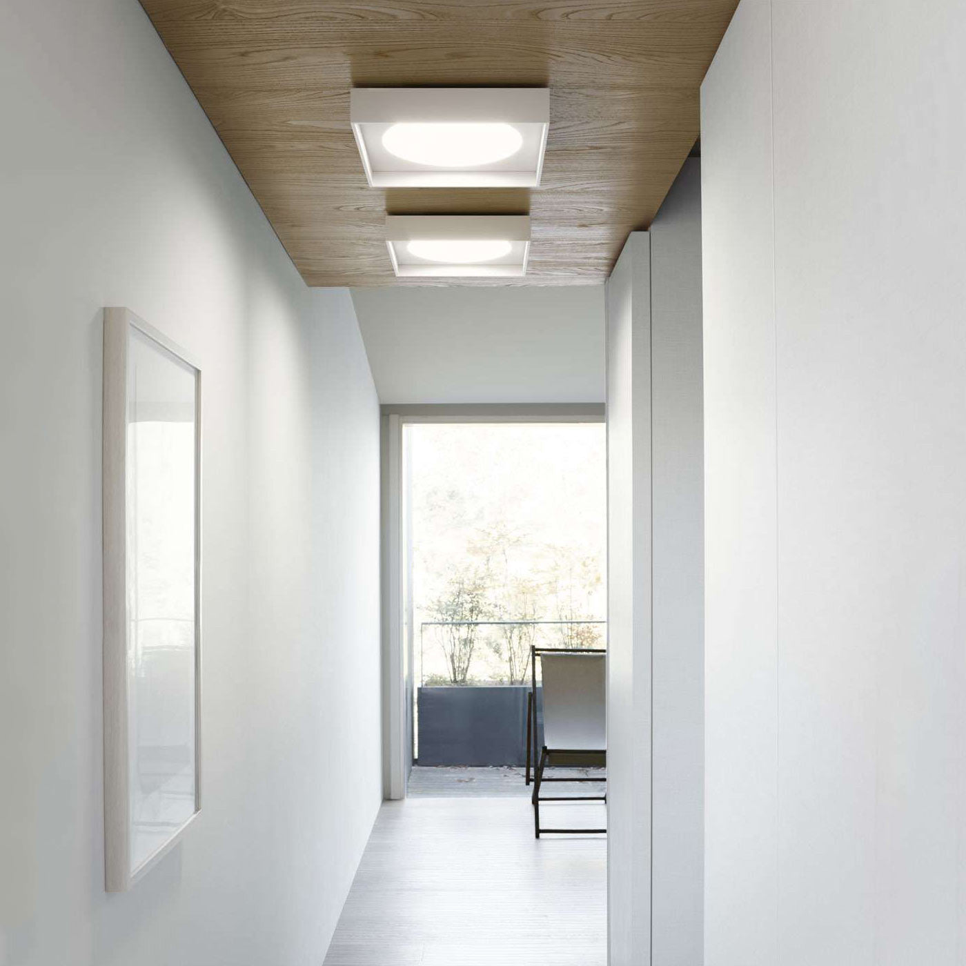 Cassette Wall, 90 cm, White, LED, 58W, 2700K, Phase Dim, IP20