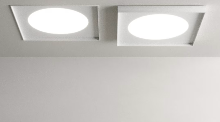 Cassette Ceiling, 60 cm, White, LED, 41W, 2700K, Phase Dim, IP20