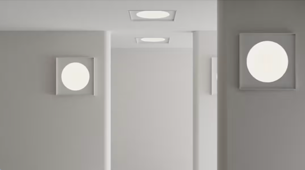 Cassette Ceiling, 90 cm, White, LED, 58W, 2700K, Phase Dim, IP20