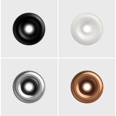 Cavity Semi-Flush Recessed Downlight, Aluminium, LED, Triac Dim, IP40