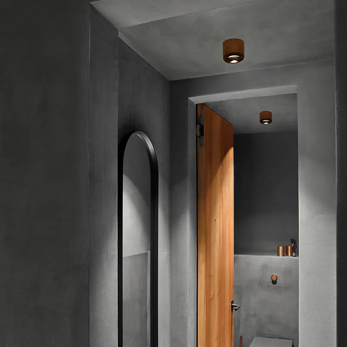 Cavity Spot Light, Black, LED, Triac Dim, IP40