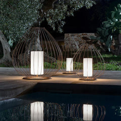 Cell Floor Lamp, Tall, 88 cm H, Bronze Metal with White Poly, E27, IP65