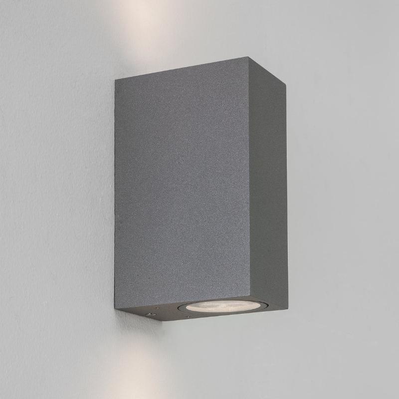 Chios 150, Wall Light, Textured Black, GU10, IP44