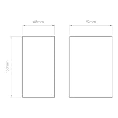 Chios 150, Wall Light, Textured White, GU10, IP44