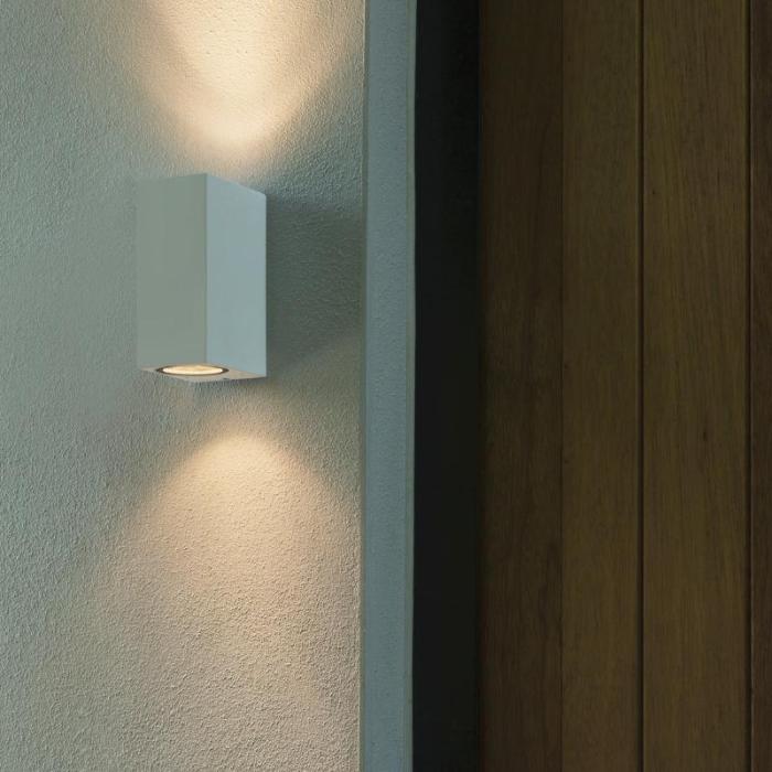 Chios 150, Wall Light, Textured Grey, GU10, IP44