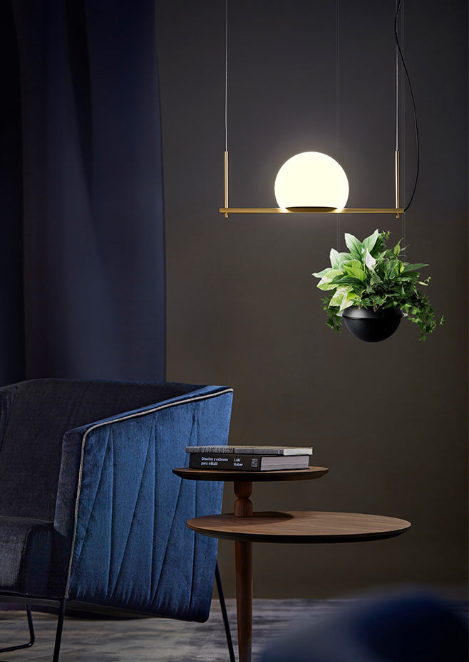 Circ Linear Pendant, Adjustable, 3 Lights, White Glass with Black Hardware, Surface Mount, LED, Triac Dim, IP20