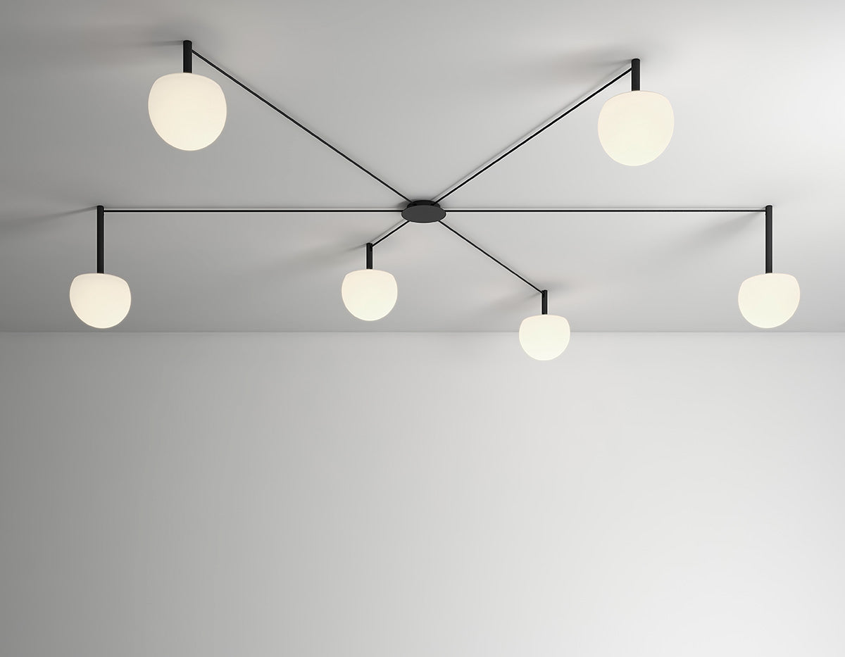 Circ Radial Ceiling, 6 Light, Surface Mount, LED, IP20