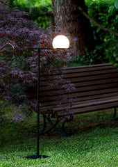 Circ Floor Lamp, Poly Shade with Black Body, LED, IP55