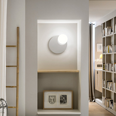 Circ Mirror Light, Grey Glass, 30 cm ø, LED, Triac Dim, IP44