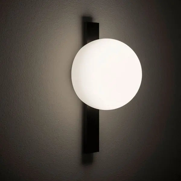 Circ Wall Light, White Poly with Rust Strap, LED, Triac Dim, IP55