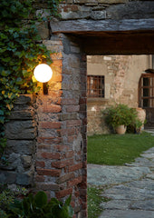 Circ Wall Light, White Poly with Black Strap, LED, Triac Dim, IP55 OUTDOOR