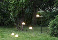 Circ Floor Lamp, Poly Shade with Black Body, LED, IP55