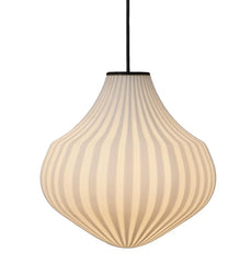 Circus pendant light, white filigree handblown glass, wide, E27, Triac Dim, IP20