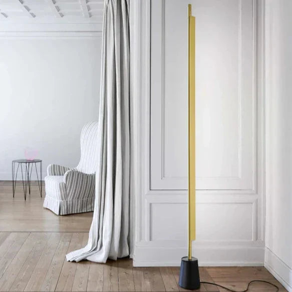 Compendium Linear Floor Lamp, Black, LED, 37W, Foot Dimmer, IP20