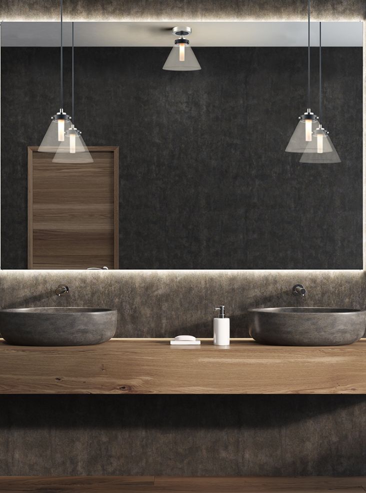 Conica Pendant, Brass, G9, IP44
