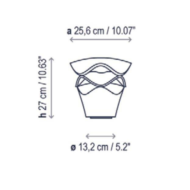 Cornet Bollard, 27 cm, Stone Grey, LED, 8W, Triac Dim, IP66