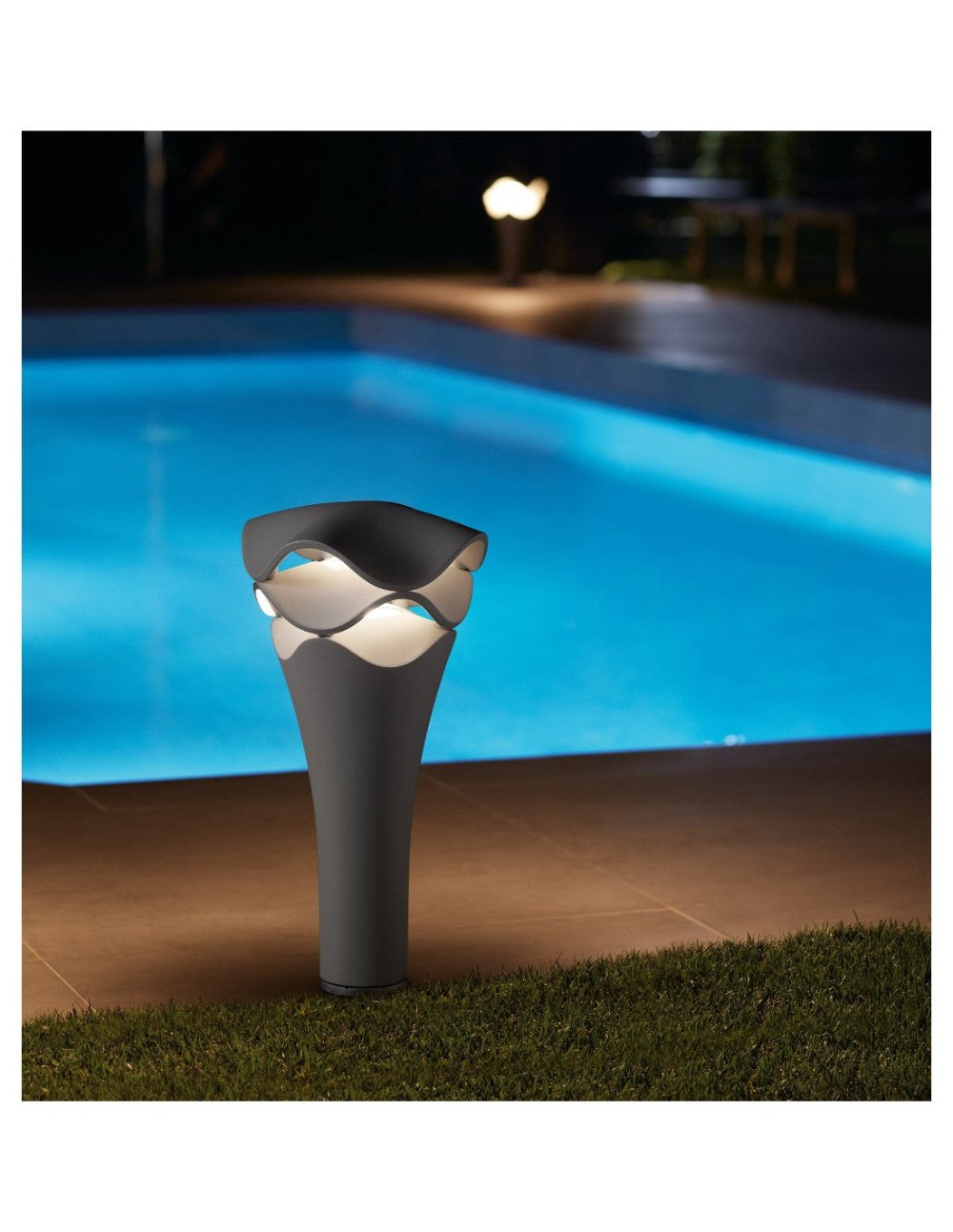 Cornet Bollard, 77 cm, Stone Grey, LED, 8W, Triac Dim, IP66