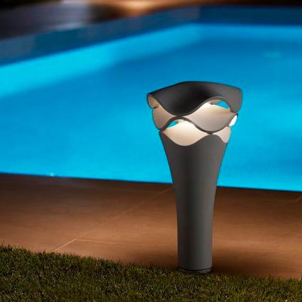 Cornet Bollard, 77 cm, Stone Grey, LED, 8W, Triac Dim, IP66