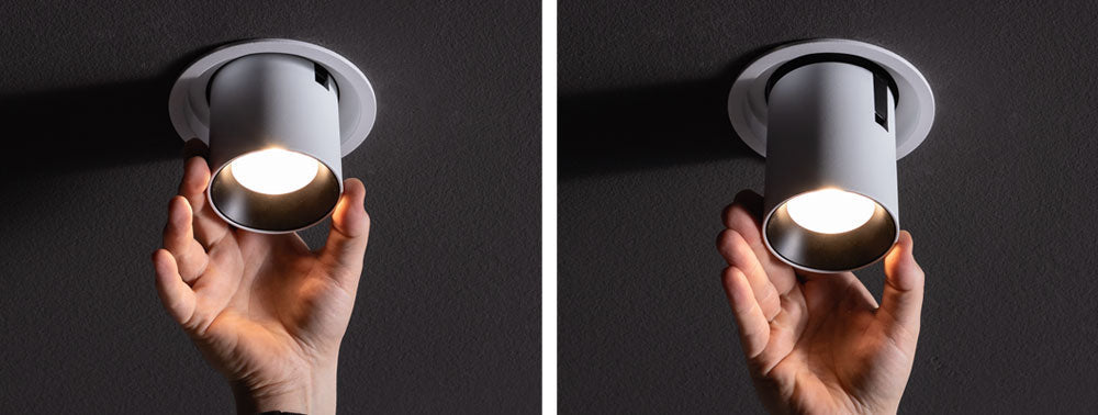 Cuckoo Extendable Spot Light, Adjustable, 120, White with Gold, 21.5W, LED, Dim, IP40