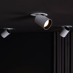 Cuckoo Extendable Spot Light, Adjustable, 120, White with Gold, 21.5W, LED, Dim, IP40