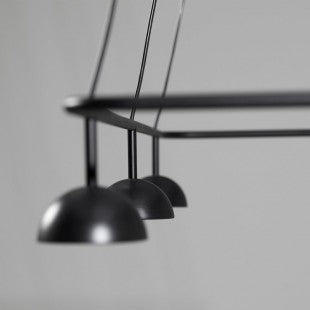 Cupolina Horizontal Pendant, Black, LED, Triac Dim, IP20