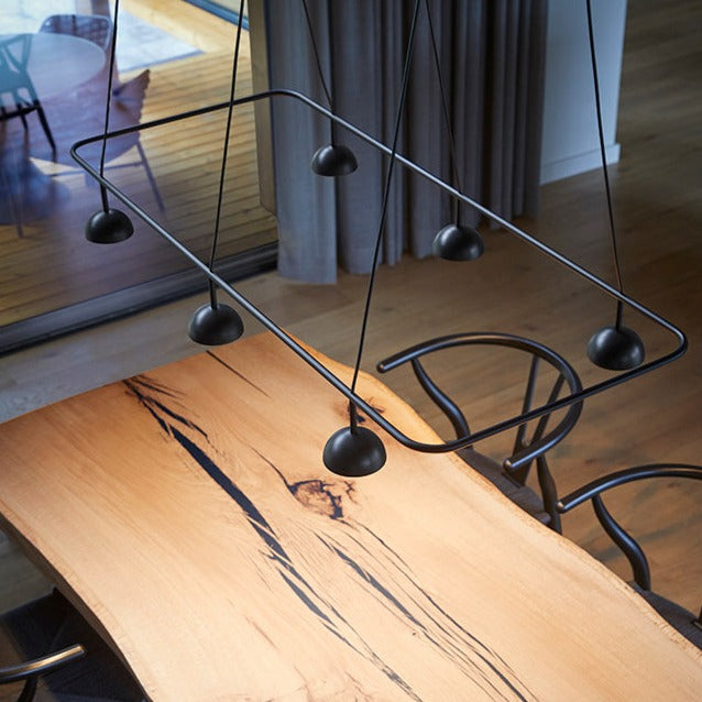 Cupolina Horizontal Pendant, Black, LED, Triac Dim, IP20