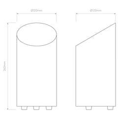 Cut Floor Uplight, GU10, IP20