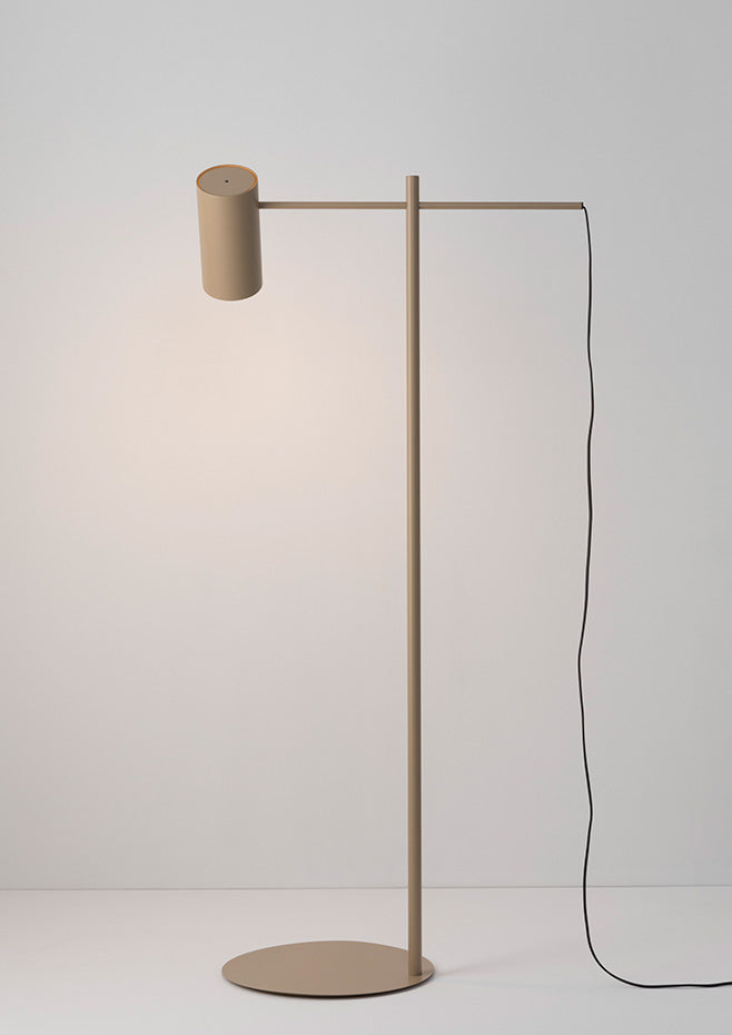 Cyls Reading Floor Lamp, Beige, Adjustable, E27, IP20