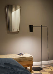 Cyls Reading Floor Lamp, Black, Adjustable, E27, IP20