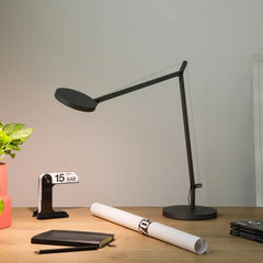 Demetra 2 Arm Adjustable Reading Table Lamp, Anthracite, LED, Touch Dimmer, IP20