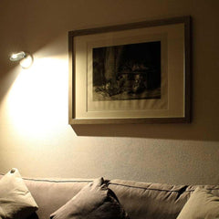 Demetra Adjustable Reading Wall Spot Light, Black, LED, On/Off, IP20