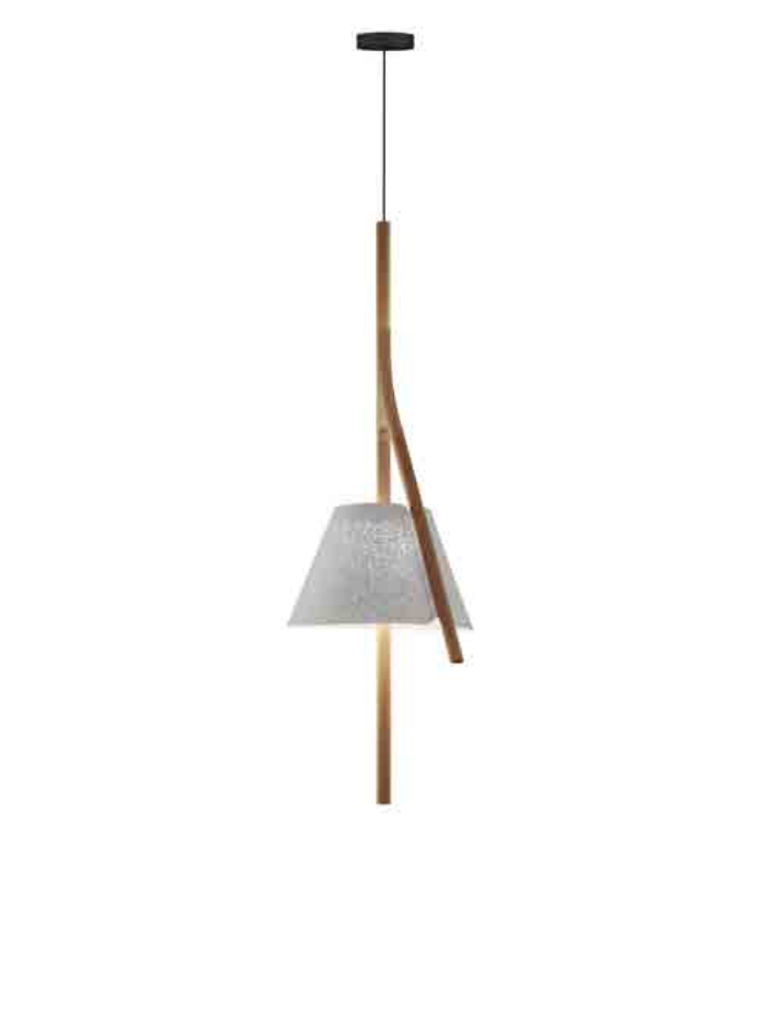 Cambo Pendant, White, IP20, Phase Cut Dim