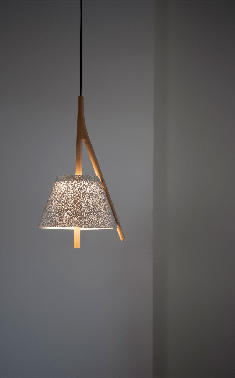 Cambo Pendant, White, IP20, Phase Cut Dim