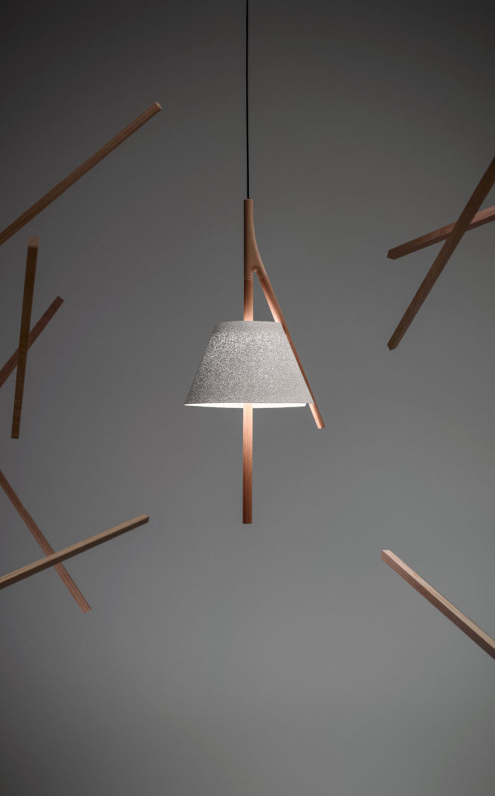 Cambo Pendant, White, IP20, Phase Cut Dim